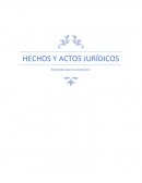 HECHOS Y ACTOS JURÍDICOS Elementos que los componen