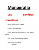 Monografía Los cambios climáticos