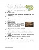 Cuestionario Geología Histórica