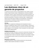 Las destrezas clave de un gerente de proyectos