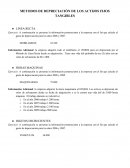 METODOS DE DEPRECIACIÓN DE LOS ACTIJOS FIJOS TANGIBLES