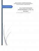 La sociedad anonima en el Perú