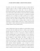 ANÁLISIS CRÍTICO SOBRE LA PERCEPCIÓN DEL RIESGO