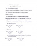 Taller de Microeconomía. Programa de Contaduría Publica