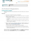Actividad integradora La persona humana y su dignidad