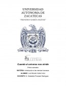 Cuando el universo nos olvide