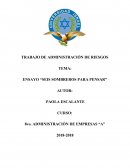 ENSAYO “SEIS SOMBREROS PARA PENSAR”