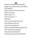 Mezclas homogéneas y heterogéneas