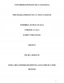 MECANISMOS DE DEFENSA ANNA FREUD Y JOSE BLEGER