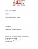 Actividad 5 ““sociedad contemporánea"