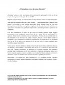 Dictadura Cerca a una distopía