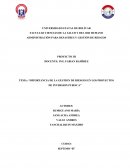 Importancia de la Gestión de Riesgos en los proyectos de Inversión Publica