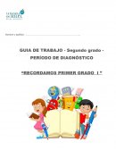 PERÍODO DE DIAGNÓSTICO “RECORDAMOS PRIMER GRADO I ”