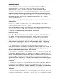 Pensamiento complejo. Página 1