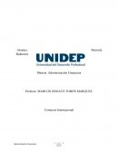 Administración Financiera . Comercio Internacional