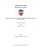 Relación entre los hábitos y la obesidad en los estudiantes del Colegio Ignacio Zaragoza en el ciclo escolar 2016-2017