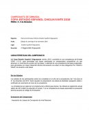 CARACTERÍSTICAS DEL CAMPEONATO DE GIMNASIA