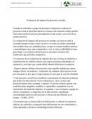 Evaluación de impacto de proyectos sociales