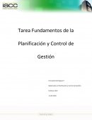 Fundamentos de la Planificación y Control de Gestión