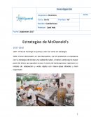 Estrategias de McDonald’s