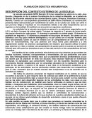 Planificación didáctica argumentada