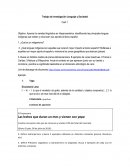 Trabajo de investigación Lenguaje y Sociedad