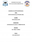 COSTEO BASADO EN ACTIVIDADES (ABC)