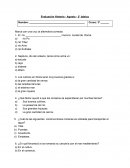 Evaluación Historia - Agosto - 3° básico s/r