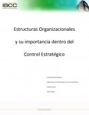 Estructuras Organizacionales y su importancia dentro del Control Estratégico