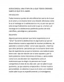 Adolecencia; Una etapa en la que todos creemos saber lo que es el amor