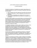 ¿Cómo enseñan los psicólogos?