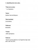 Analisis de la novela La hojarasca