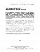 Solicitud a municipio