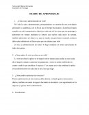 DIARIO DE APRENDIZAJE