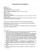 PLANEACIÓN DIDÁCTICA ARGUMENTADA Lenguaje y Comunicación