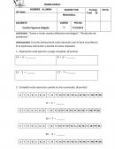 PRUEBA ESCRITA. Matemática