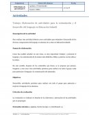 Elaboración de actividades para la estimulación y el desarrollo del lenguaje en Educación Infantil