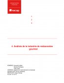 Análisis de la industria de restaurantes gourmet