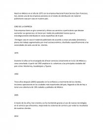 Directa a casa Proyecto de Mejora. Página 1