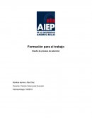 Formación para el trabajo, diseño de proceso de selección