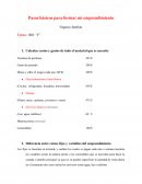 Pasos básicos para formar mi emprendimiento Negocio familiar