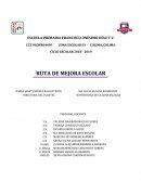 Ruta de mejora escolar