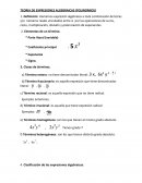 TEORIA DE EXPRESIONES ALGEBRAICAS (POLINOMIOS)