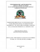 HABILIDADES DIRECTIVAS Y SU INFLUENCIA EN EL CLIMA ORGANIZACIONAL EN SARGENTOS DEL REGIMIENTO