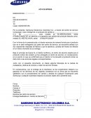 Acta de entrega equipos samsung
