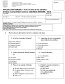 EVALUACIÓN MENSUAL–“ Amí, el niño de las estrellas”