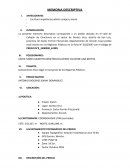 MEMORIA DESCRIPTIVA Escritura imperfecta judicial compra y venta