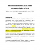 La comercialización cultural como consecuencia del turismo