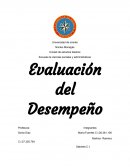 Escuela de ciencias sociales y administrativas Evaluación del Desempeño