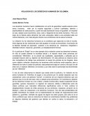 VIOLACION DE LOS DEREECHOS HUMANOS EN COLOMBIA